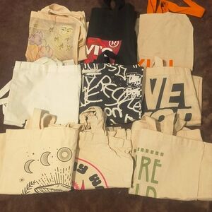 Assorted Canvas Tote Bags